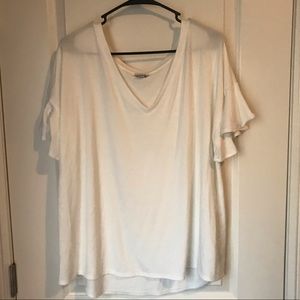 A new day White v-neck shirt